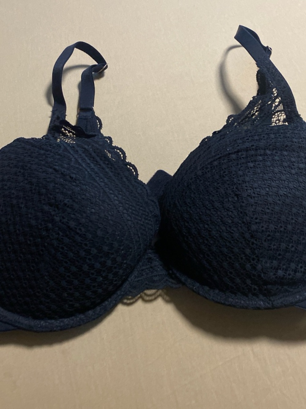 Auden Navy Lace Underwire T-Shirt Bra